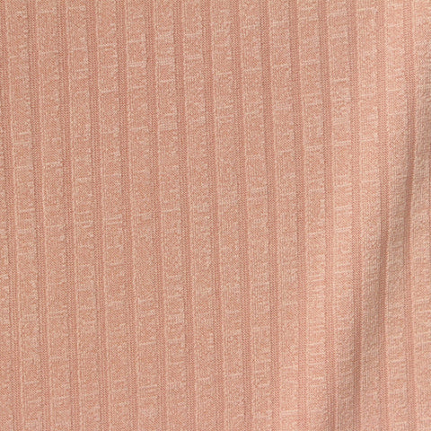 Polyester Stretch Rib Knit Fabric, 197 gsm, 120 cm — Pink