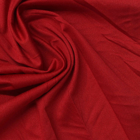 Polyester Stretch Jersey Knit Fabric, 165 gsm, 155 cm — Red