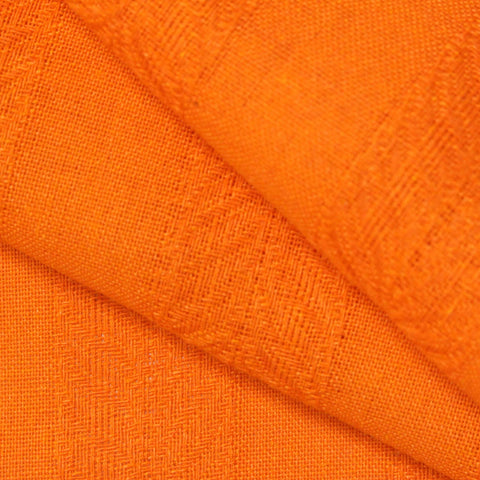 Orange Tone-on-Tone Herringbone Jacquard, Poly-Viscose, 183 gsm