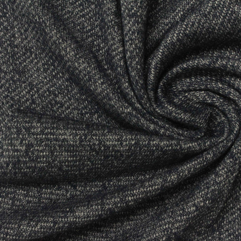 Dark Grey Marl French Terry, Poly-Viscose, 175 gsm