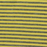 Yellow Horizontal-Stripe Jersey Knit, Poly-Cotton — photo 2