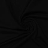 Viscose Nylon Stretch Ponte Knit Fabric, 200 gsm — Black — photo 2