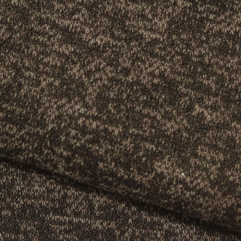 Dark Brown Marl Knit, Poly-Viscose