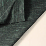 Dark Green Marl Jersey Knit, Cotton — photo 2