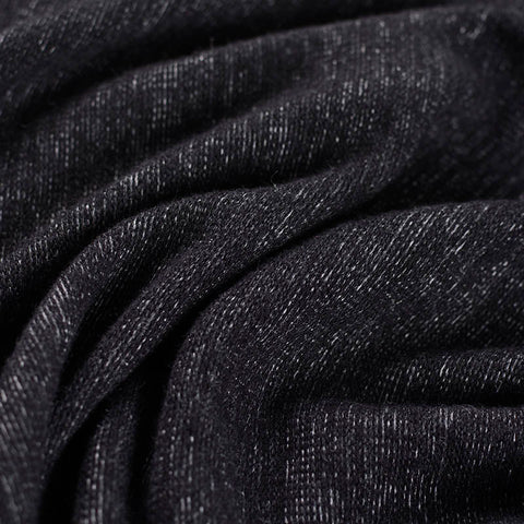 Dark Grey Marl Chunky Knit, Cotton-Poly, 300 gsm