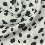 Animal Print 100% Polyester Seersucker Fabric, 95 gsm — White — photo 2