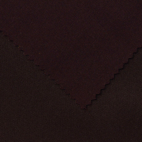 Polyester Viscose Stretch Twill Fabric, 400 gsm, 150 cm — Brown