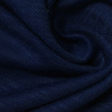 Dark Blue Heathered-Marl Interlock Knit, Polyester — photo 2