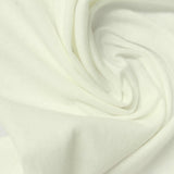 100% Cotton Jersey Knit Fabric, 176 gsm, 170 cm — White — photo 2
