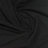 Brushed Viscose Stretch Jersey Knit Fabric, 230 gsm, 150 cm — Black — photo 2