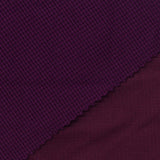 Viscose Polyester Stretch Waffle Knit Fabric, 240 gsm, 150 cm — Purple — photo 2