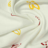 Red Abstract Interlock Knit, Cotton — photo 2