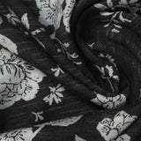 White Floral Jersey Knit, Cotton-Modal — photo 2
