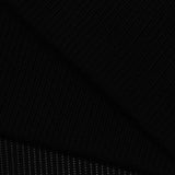 Black Glitter-Stripe Warp Knit, Nylon-Spandex — photo 2