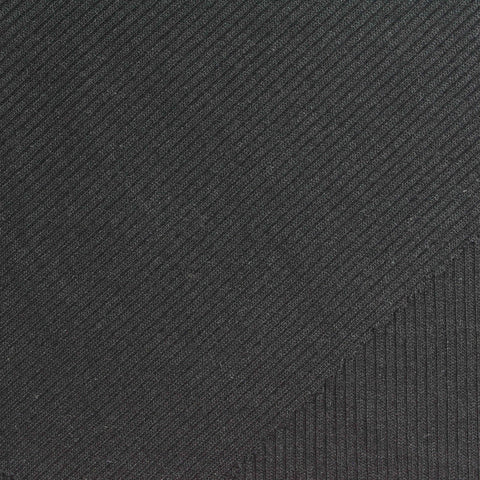 Polyester Cotton Stretch Rib Knit Fabric, 200 gsm, 140 cm — Grey