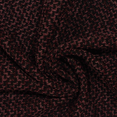 Red Marl Jersey Knit, Polyester, 222 gsm