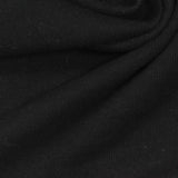 Cotton Polyester French Terry Fabric, 280 gsm, 185 cm — Black — photo 2