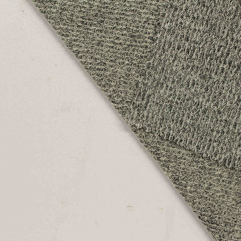 Dark Grey Marl Rib Knit, Viscose-Poly, 185 gsm