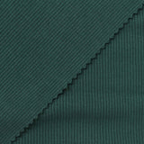 Modal Polyester Stretch Rib Knit Fabric, 410 gsm, 140 cm — Green — photo 2