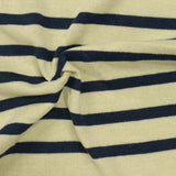 Navy Horizontal-Stripe Knit, Cotton — photo 2