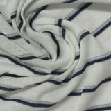 Navy Horizontal-Stripe Knit, Polyester — photo 2