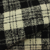Black Plaid Knit, Poly-Acrylic — photo 2