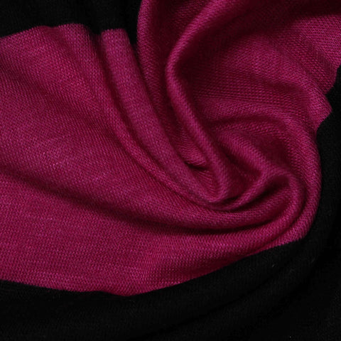 Magenta Horizontal-Stripe Knit, Viscose