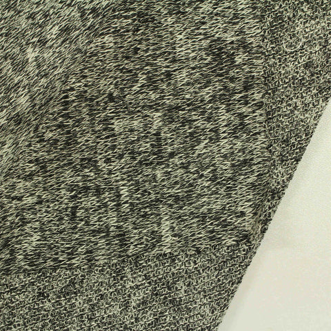 Black Marl Chunky Knit, Viscose-Poly, 150 gsm, 150 cm