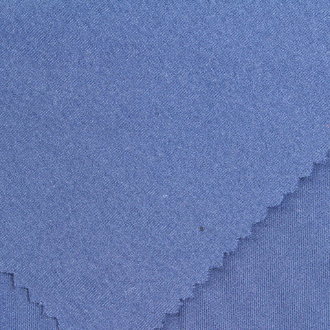 Polyester Stretch Scuba Knit Fabric, 277 gsm, 160 cm — Blue