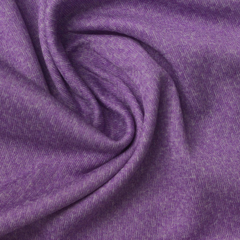 Purple Marl Birdseye Knit, Polyester