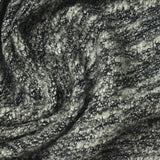 Black Horizontal-Stripe Chunky Knit, Poly-Viscose — photo 2