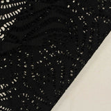 Black Geometric-Diamond Jacquard, Polyester — photo 2