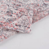 White Abstract Chunky Knit, Poly-Viscose — photo 2