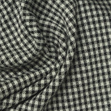 Black Houndstooth Jacquard, Polyester — photo 2