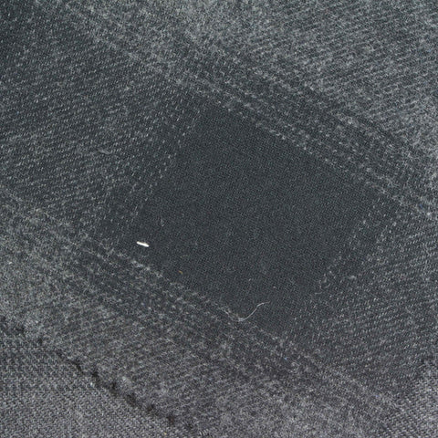 Dark Grey Plaid Knit, Cotton