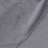 Polyester Viscose Stretch Rib Knit Fabric, 150 gsm, 160 cm — Grey — photo 2
