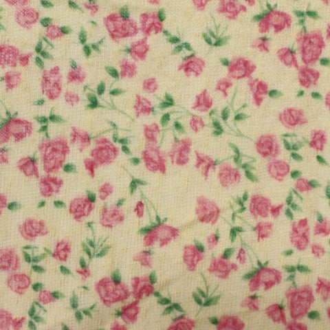 Pink Roses Knit, Polyester, 105 gsm