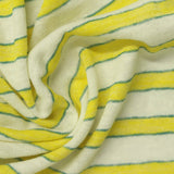 Yellow Stripes Jersey Knit, Cotton-Poly — photo 2