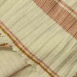 Cream Horizontal-Stripe Rib Knit, Poly-Viscose — photo 2