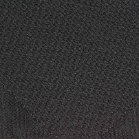 Polyester Stretch ITY Knit Fabric, 205 gsm — Black