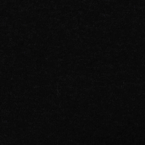 Brushed Polyester Viscose Stretch Chunky Knit Fabric, 214 gsm, 190 cm — Black