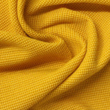 Yarn-Dyed Polyester Stretch Interlock Knit Fabric, 280 gsm, 160 cm — Yellow — photo 2