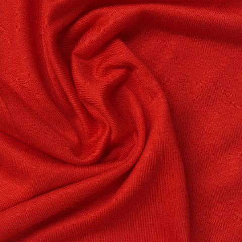 Viscose Stretch Jersey Knit Fabric, 185 gsm, 178 cm — Red