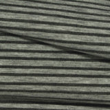 Dark Grey Horizontal-Stripe Scuba Knit, Poly-Viscose — photo 2