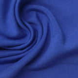 Brushed Viscose Polyester Stretch French Terry Fabric, 285 gsm, 160 cm — Blue — photo 2