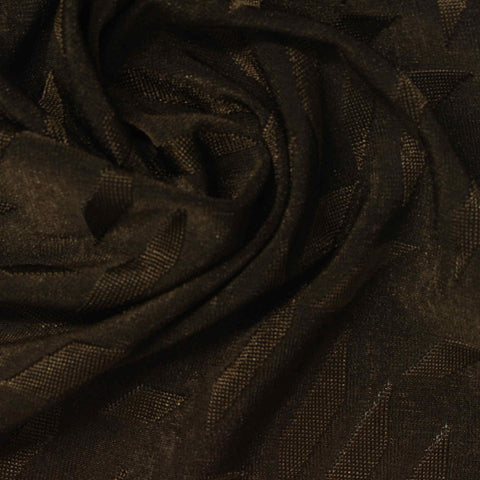 Dark Brown Diamond Pointelle Knit, Polyester