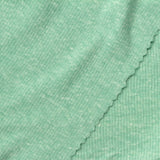Light Green Marl Rib Knit, Cotton-Poly — photo 2