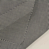 Black Gingham Woven, Cotton — photo 2