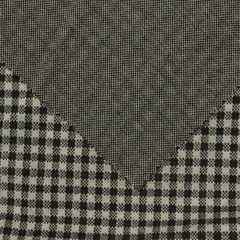 Black Check Jacquard, Polyester, 280 gsm