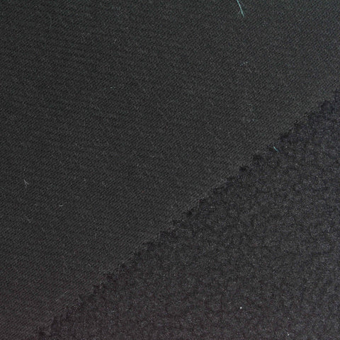 Dark Grey Marl Fleece, Cotton-Poly